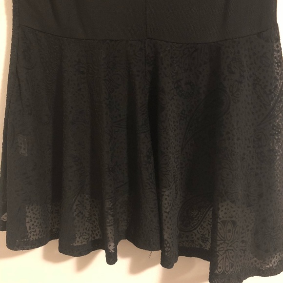 Candy Couture black sleeveless high low peplum top - Picture 5 of 8